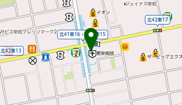 特定医療法人とこはる東栄病院の地図画像