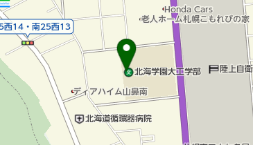 私立北海学園大学工学部の地図画像