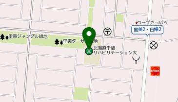 私立北海道千歳リハビリテーション大学の地図画像