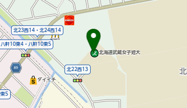 私立北海道武蔵女子大学の地図画像