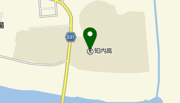 北海道知内高校の地図画像