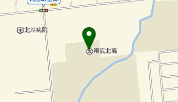 私立帯広北高校の地図画像