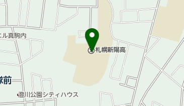 私立札幌新陽高校の地図画像