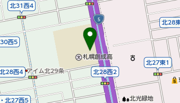 私立札幌創成高校の地図画像