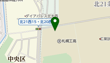 北海道札幌工業高校の地図画像