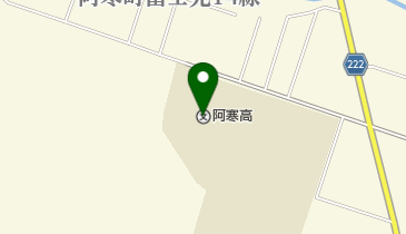 北海道阿寒高校の地図画像
