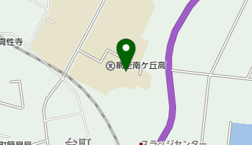 北海道網走南ケ丘高校の地図画像