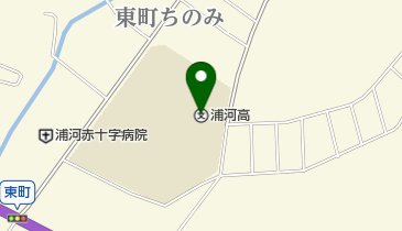 北海道浦河高校の地図画像