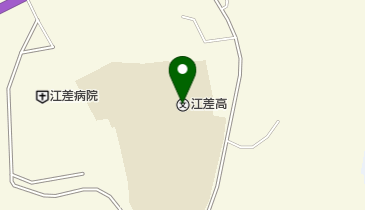 北海道江差高校の地図画像