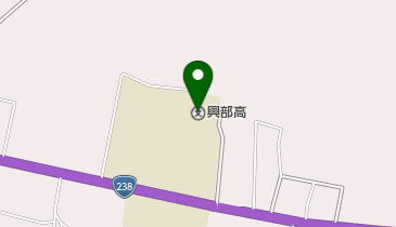 北海道興部高校の地図画像