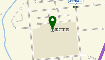 北海道帯広工業高校の地図画像