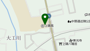 北海道上磯高校の地図画像