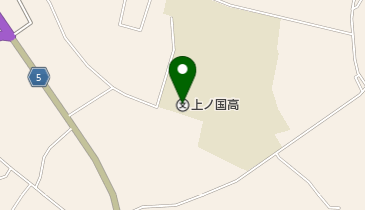 北海道上ノ国高校の地図画像