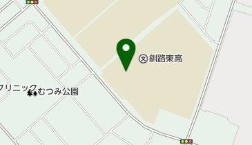 北海道釧路東高校の地図画像