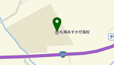 北海道札幌あすかぜ高校の地図画像