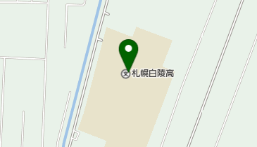 北海道札幌白陵高校の地図画像