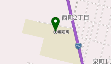 北海道鹿追高校の地図画像