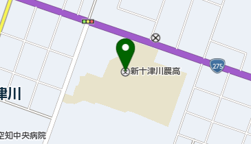 北海道新十津川農業高校の地図画像