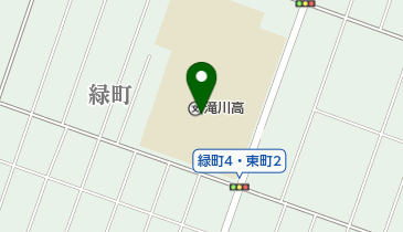 北海道滝川高校の地図画像