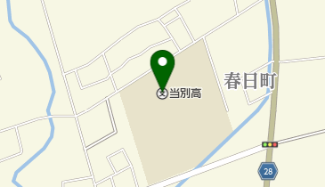 北海道当別高校の地図画像