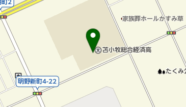 北海道苫小牧総合経済高校の地図画像