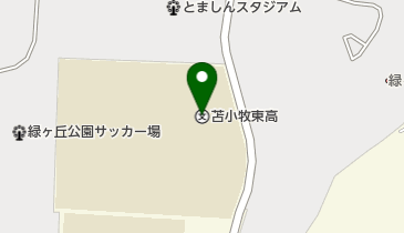 北海道苫小牧東高校の地図画像