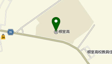 北海道根室高校の地図画像