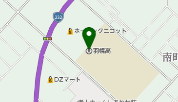 北海道羽幌高校の地図画像