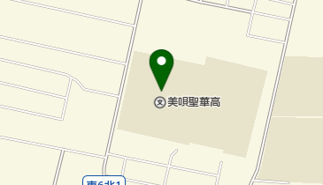 北海道美唄聖華高校の地図画像
