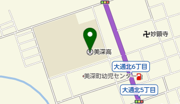 北海道美深高校の地図画像