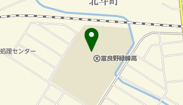 北海道富良野高校の地図画像