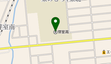 北海道芽室高校の地図画像
