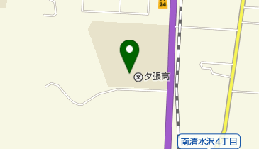 北海道夕張高校の地図画像