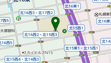 私立藤女子高校の地図画像