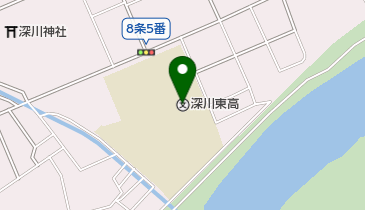 北海道深川東高校の地図画像