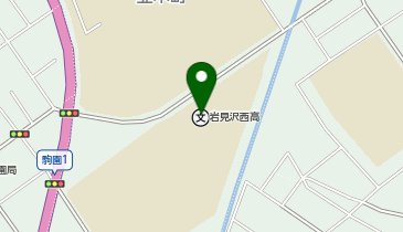 北海道岩見沢東高校の地図画像