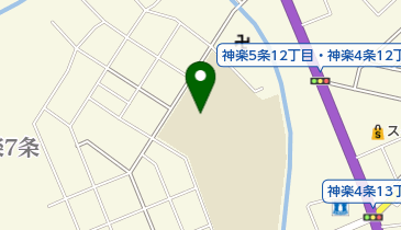 旭川市立神楽中学校の地図画像