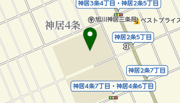 旭川市立神居中学校の地図画像