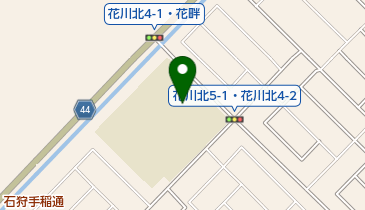 石狩市立花川中学校の地図画像