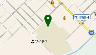 石狩市立花川南中学校の地図画像