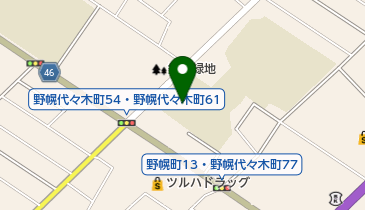 江別市立江別第二中学校の地図画像