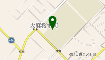 江別市立大麻中学校の地図画像