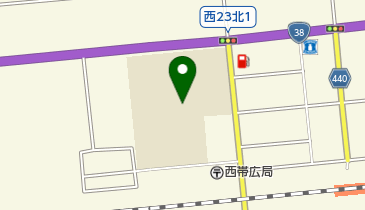 帯広市立帯広第二中学校の地図画像