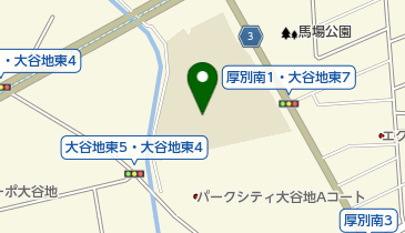 札幌市立厚別南中学校の地図画像