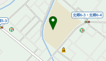 札幌市立北白石中学校の地図画像