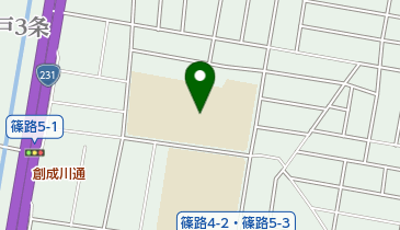 札幌市立篠路西中学校の地図画像
