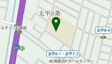 札幌市立太平中学校の地図画像