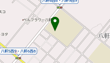 札幌市立八軒中学校の地図画像