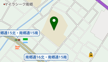 札幌市立東白石中学校の地図画像