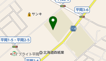 札幌市立平岡中学校の地図画像